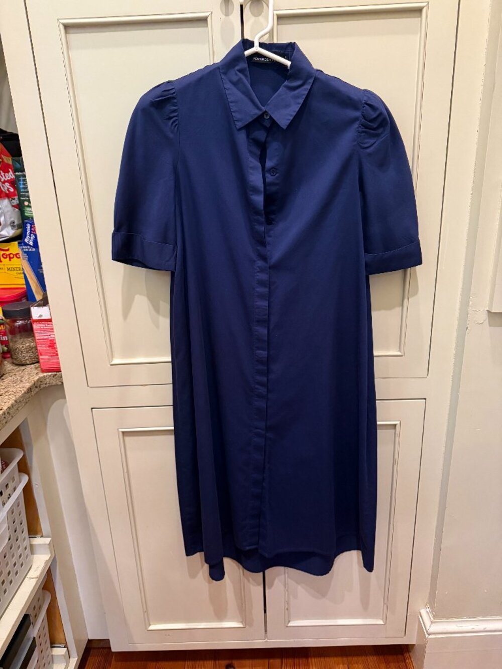 Navy Pomander Place Dress